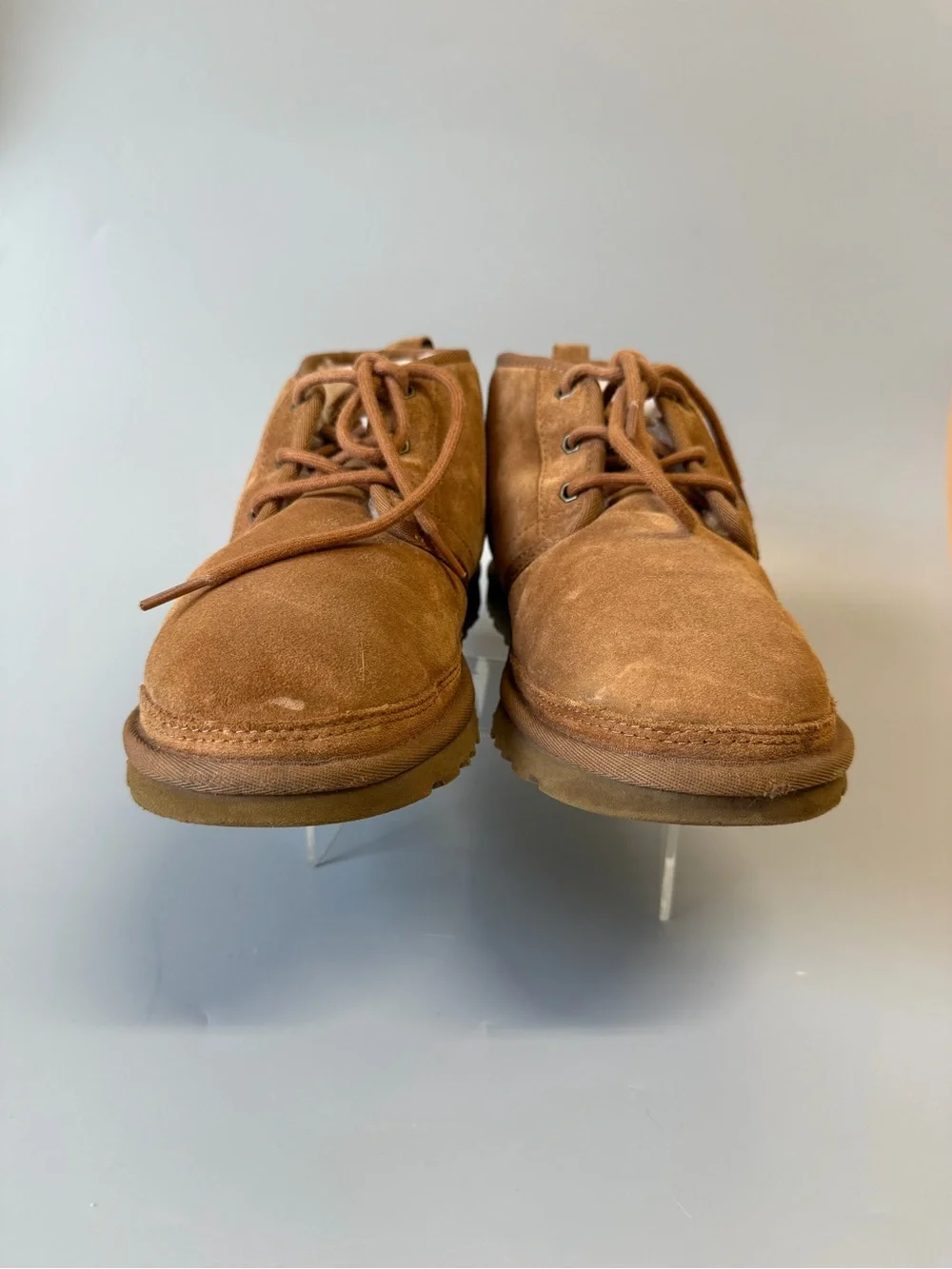 UGG Neumel Chukka Boots Men, Sherpa Lined, Lace Up Chestnut Size 9